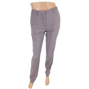 Maison Margiela Lightweight Wool Dress Pant 42 US 6 Womens Gray Check $585